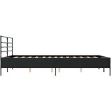  Okvir za krevet crni 150x200 cm konstruirano drvo i metal | shoptok.hr
