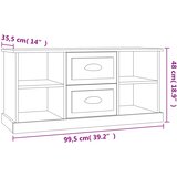 TV ormarić boja hrasta sonome 99,5x35,5x48 cm konstruirano drvo | shoptok.hr