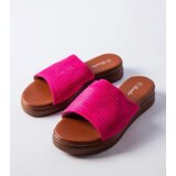 Dark pink sandals with openwork upper Idabel | Shoptok.si
