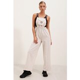 Bigdart 7023 Strap Jumpsuit - Cream | shoptok.hr