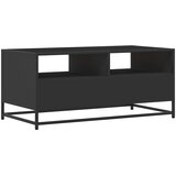 vidaXL Klubska mizica črna 100x50x45 cm inženirski les in kovina | Shoptok.si