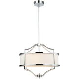 Open Design OR80902 - Luster na šipci STESSO 4xE27/15W/230V prečnik 42 cm, hrom/bela Cene