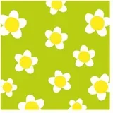 Flower Fun - Salvete - Flower Fun, Gras, 33x33 cm