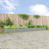  Cvetlično korito Svetlo siva 580 x 100 x 45 cm Cinkana jeklena, (5000207383) | Shoptok.si