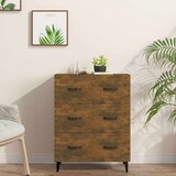  Komoda boja dimljenog hrasta 69,5x34x90 cm konstruirano drvo | shoptok.hr