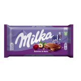 Milka raisins & hazelnuts čokolada 100g Cene