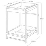 YAMAZAKI Bijela metalna dodatna kuhinjska polica 30x42 cm Tower – | shoptok.hr