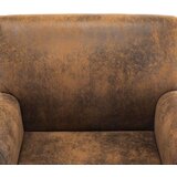  Fotelj rjavo umetno semiš usnje | Shoptok.si