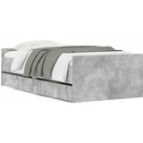  Okvir kreveta s ladicama siva boja betona 90x190 cm | shoptok.hr