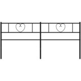  Metalno zamjensko uzglavlje crno 193 cm | shoptok.hr