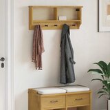  Zidna vješalica za kapute SANDNES 87x12x35 cm puno drvo bor | shoptok.hr