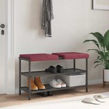  Jastučić za klupu 2 kom. Tkanina Vinska crvena Dubina 35 cm | shoptok.hr