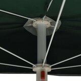  Vrtni polukružni suncobran sa šipkom 180 x 90 zeleni | shoptok.hr