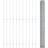  Ograjni stebri 22 kos U-kanal 140 cm pocinkano jeklo, Šesterokotna ograja 1,4x50 m pocinkano jeklo | Shoptok.si