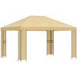 Gazebo 4 × 3 m Krem Poliester i čelik 190 gsm | Eponuda.com