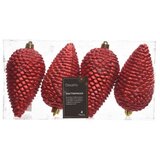 Dekordom novogodišnja dekoracija - hanging pinecone set 4pcs 12cm 028522 - christmas red - kmg ( 043316 ) Dekordom novogodišnja dekoracija - hanging pinecone set 4pcs 12cm 028522 - christmas red - kmg ( 043316 ) Slike