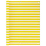 vidaXL balkonski zastor žuto-bijeli 120 x 500 cm HDPE Cijene