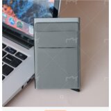 INF Elegantno držalo za kartice 2-v-1 iz aluminijeve zlitine in likre Grey, (22110505) | Shoptok.si
