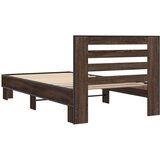  Okvir za krevet smeđi hrast 90x190 cm konstruirano drvo i metal | shoptok.hr