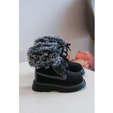 Boto Children's Trapper Boots with Zip and Faux Fur Black Gerande | Shoptok.si