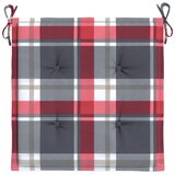  Jastuci za vrtne stolice 6kom crveni karirani 50x50x4cm tkanina | shoptok.hr