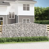  Lučne gabionske košare 20 kom 400 x 50 x 140/160 cm željezne | shoptok.hr