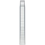  Obokane gabion košare 3 kosa 300x30x220/240 cm pocinkano železo, (20981911) | Shoptok.si
