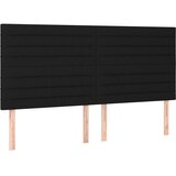  Posteljno vzglavje črno 180x5x118/128 cm blago, (20933400) | Shoptok.si