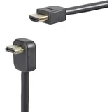 HDMI kabel HDMI-A vtič, HDMI-A vtič 0.9 m črna SP-7870068 4K UHD, avdio povratni kanal, pozlačeni konektorji HDMI kabel, (20416840)