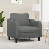 vidaXL Fotelja tamnosiva 60 cm tkanina | Eponuda.com