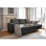 Miuform Temno siva raztegljiva kotna sedežna garnitura iz rebrastega žameta (desni kot) Lofty Lilly – | Shoptok.si