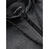 Ombre Men's softly structured hooded sweatshirt - black | shoptok.hr