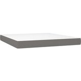  Box spring postelja z vzmetnico temno siva 180x200 cm blago, (21118407) | Shoptok.si