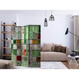 Artgeist PARAVAN 135/172/3 cm bež, smaragdno zelena | Shoptok.si
