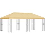Paviljon s bočnim stranama 6 x 3 m Krem Poliester i čelik 190 | shoptok.hr