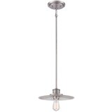 Elstead Lighting Elstead 1 mini viseča svetilka s svetlobno kupolo, starinski nikelj, E27, (22098112) | Shoptok.si