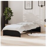  Za krevet masivno drvo crni 90 x 190 cm 3FT jednokrevetni | shoptok.hr