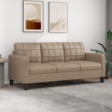 vidaXL Trosjed cappuccina 180 cm od umjetne kože Cijene