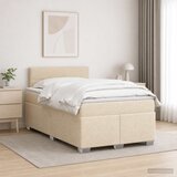  Boxspring krevet s madracem Krem 120 x 200 cm Tkanina | shoptok.hr