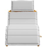  Ležaljka za sunčanje 2 pcs Svijetlo siva Čvrsto drvo akacije | shoptok.hr