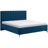 Hom`in OBLAZINJENA POSTELJA 140 cm x 200 cm , tekstil temno modra Cene