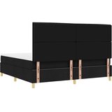  LED Box Spring Krevet s madracem Crna 200 x 200 cm tkanina | shoptok.hr