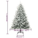  Umetna novoletna jelka s snegom zelena 210 cm PVC in PE, (20669549) | Shoptok.si