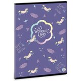Ars Una wonderland unicorn bilježnica na linije A/5 | shoptok.hr
