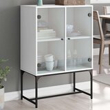 vidaXL Bočni ormarić sa staklenim vratima bijeli 69 x 37 x 100 cm | shoptok.hr