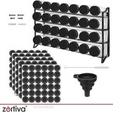  ZORTIVA organizator za začine s 28 staklenih posudica, crni | shoptok.hr
