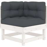 Maison Chic Kotni kavč - Sofa - Kanape z blazinami bela trdna borovina, (21726541) Cene