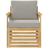  2 Komad Set vanjskih sofa Poliester Bijela i svijetlosiva | shoptok.hr