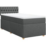 vidaXL box spring postelja z vzmetnico temno siva blago, (21321078) | Shoptok.si
