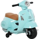 HOMCOM Otroško električno motorno kolo z uradnim dovoljenjem Vespa, 6V baterija, žarometi in rog, za otroke 18-36 mesecev, zeleno, 66,5x38x52cm, (20744874) | Shoptok.si